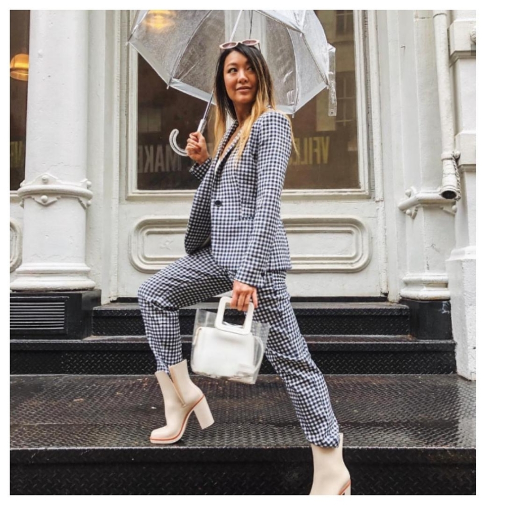 Zara gingham blazer + pants Co-ord set